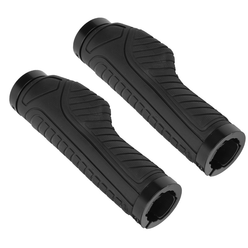Mountain Bike Soft Handlebar Grips Bicycle Double Lock AntiSlip Rubber