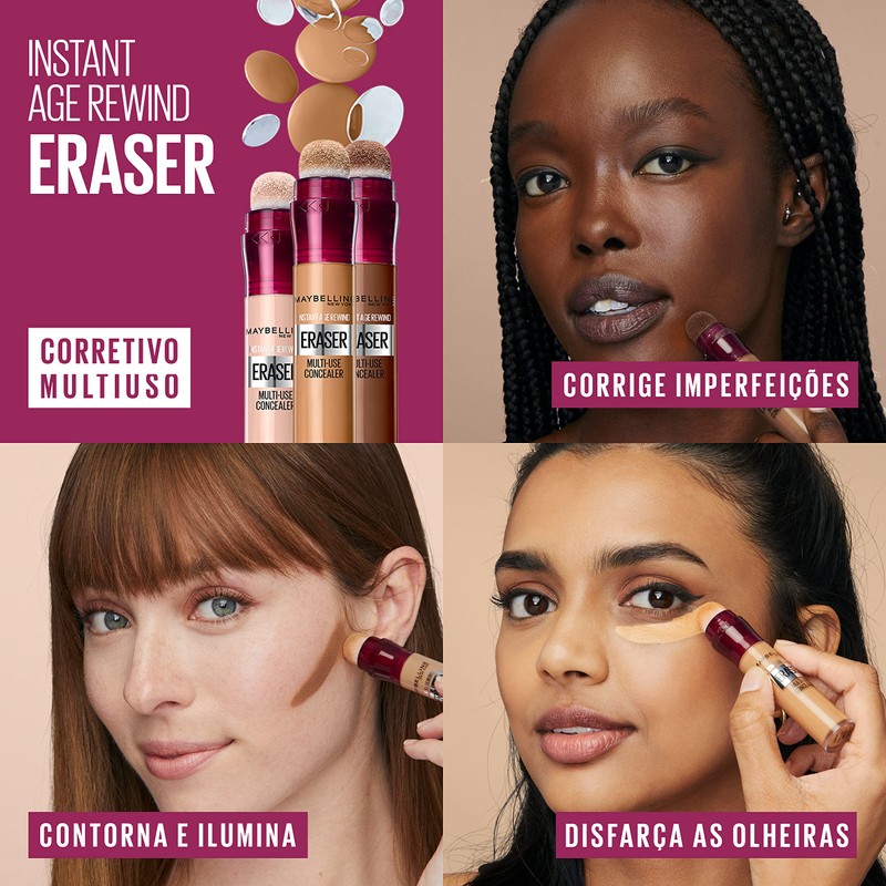 Maybelline Instant Age Rewind Eraser Dark Circles Treatment Concealer, Light,