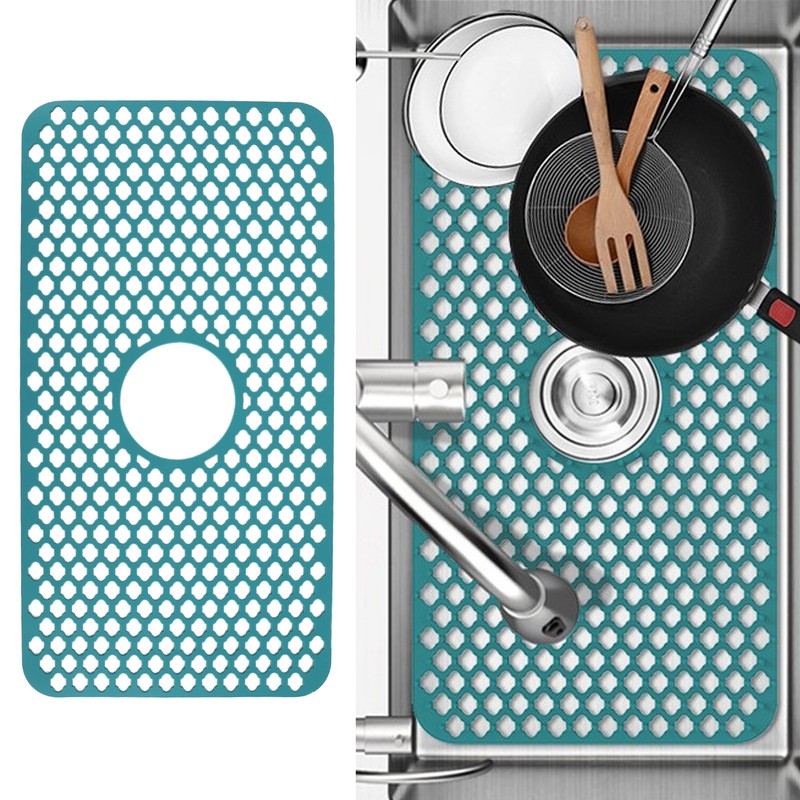 Hollow Insulated Kitchen Sink Mat Non Slip Multi Functional Large