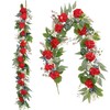 Quixem Patriotic Garland 60 Inch Wire Base Red White Blue