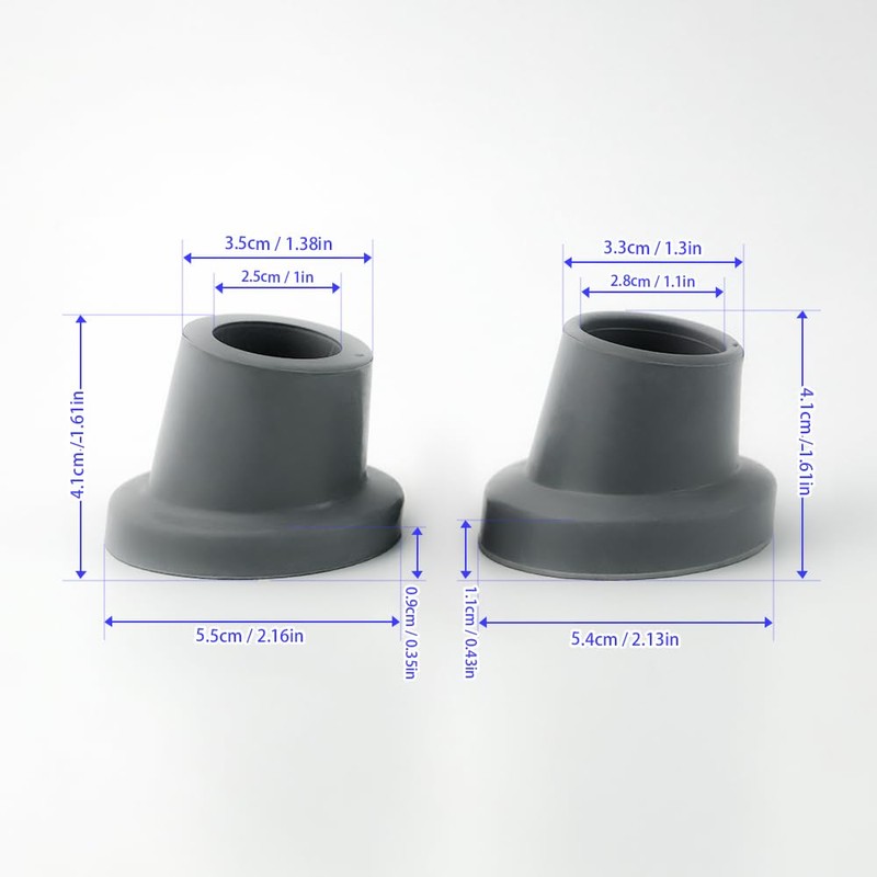Replacement Feet for Shower Chair Bath Seat Slope Rubber Tips