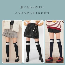 Coollooda Women's Over Knee Socks, Soft, Thigh High Socks, Long Socks, Thigh High Socks, Thigh High Socks, Beautiful Leg Compression, School or Work