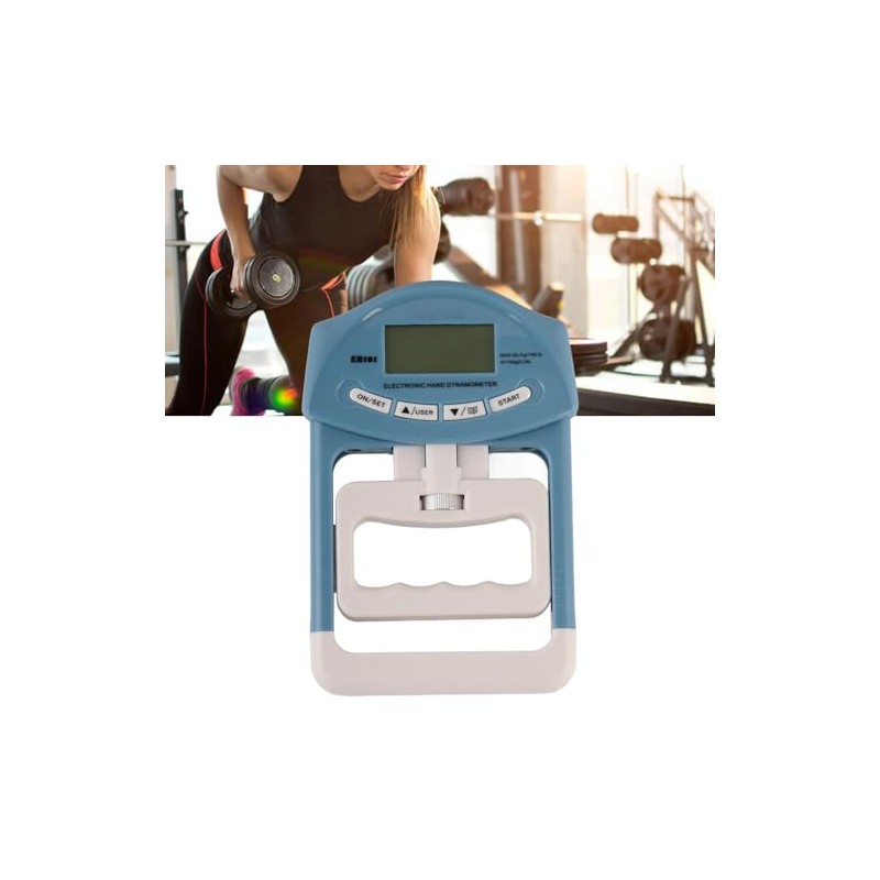 ZJchao Dinamómetro de Mano Electrónico con Pantalla LCD, Medidor Digital
