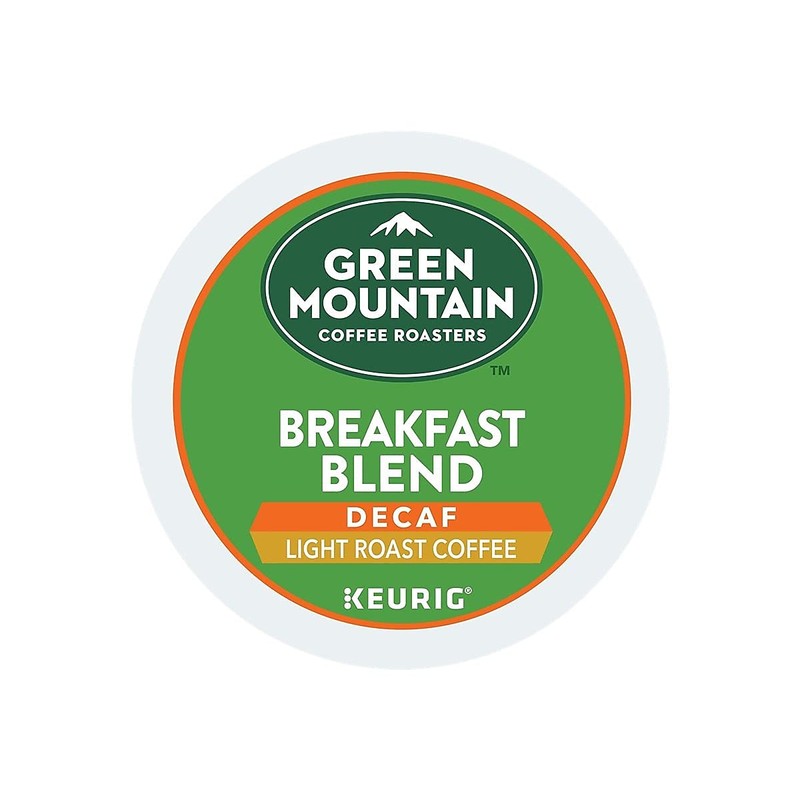Green Mountain Coffee Decaf Breakfast Blend (Light Roast Coffee), K-Cup