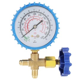 Refrigerant Manifold Freon Gauges High Low Pressure Gauge Fit for Air Conditioner R410A R22 R134A R404A