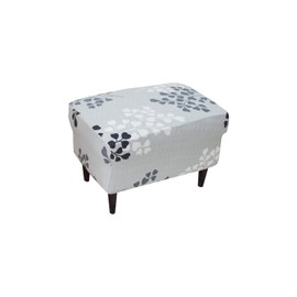Eco-Ancheng Chair Cover Stretch Ottoman Cover Rectangular Storage Ottoman Slipcover Footrest Stool Covers Ottoman Slipcovers for Foot Stool with Nonslip Elastic Bottom