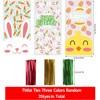 DERAYEE Cellophane Bags, 120 Pieces Easter Cellophane Bags, Candy Bags