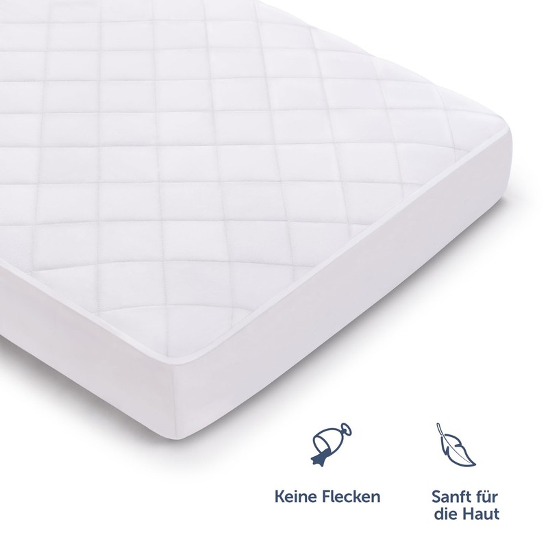 Mattress Protector Quilted Standard Adrian: 90 x 190 x 40