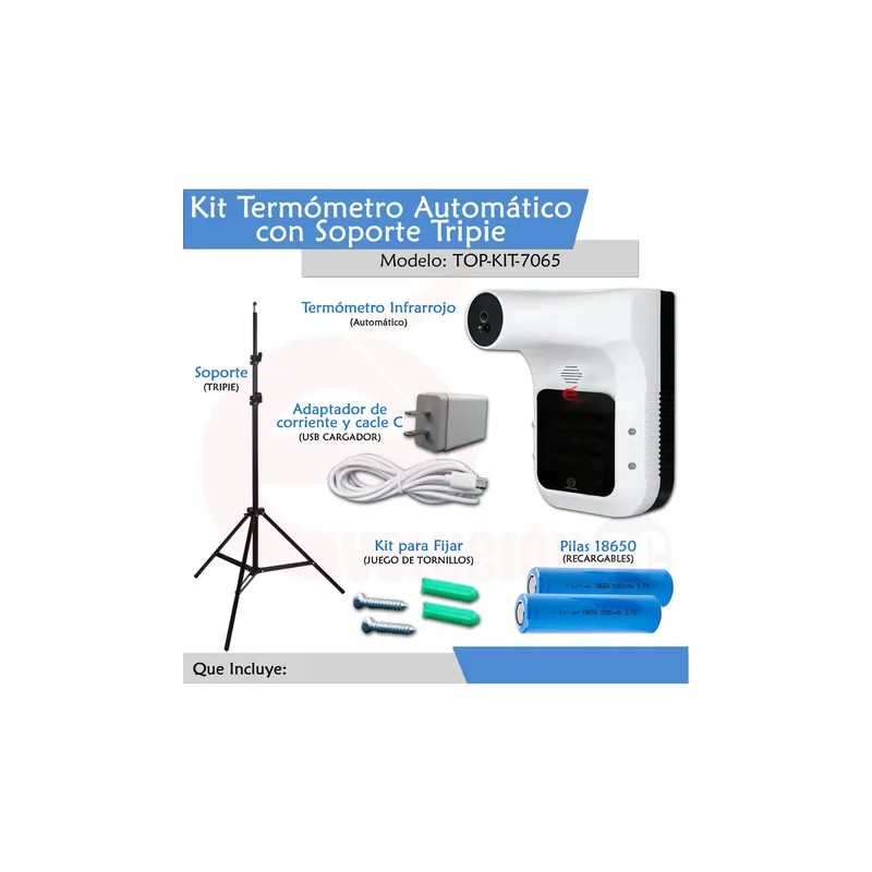 Kit Termometro Automatico Gb-100 Con Soporte Tripie V3