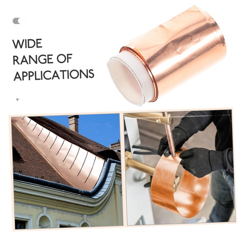 BUGUUYO 1roll Copper Foil Sheet Roll Thickness for Electrical Projects