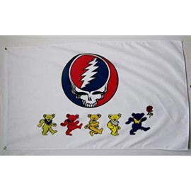Grateful Dead Dancing Bears 3x5 ft Poster Album Cover Flag Banner