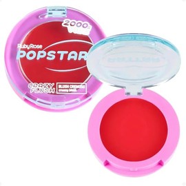 Ruby Rose Crazy Flush Creamy Blush Pop Star | Rubor Mágico Cambia de Color | Textura Cremosa | Acabado Natural | Alta Pigmentación | Larga Duración (E