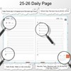 Daily Academic Planner 2025-2026, Mid-year 25-26 Hourly Planner with Academic