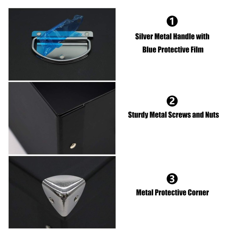 Guozi Collapsible File Storage Box, Home Decorative Cardboard Storage Bin