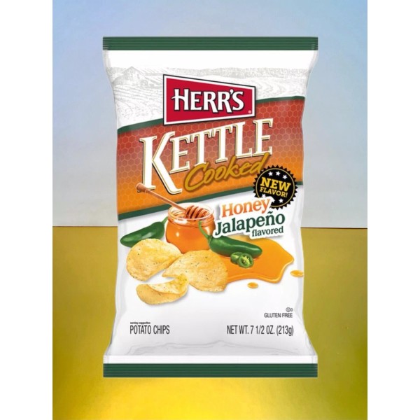 Herr's New Limited Edition HERR’s Kettle Cooked Honey Jalapeno Potato