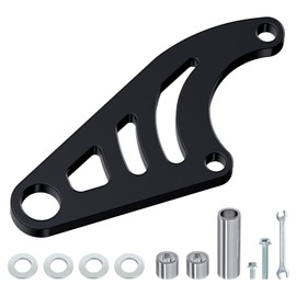 XIKOBY Mini Bike Hydraulic Brake Bracket Kit Compatible with Coleman CT100U 98cc 3.0HP Minibike Powersport, Rear Brake Caliper Mount Replacement Parts (Black)