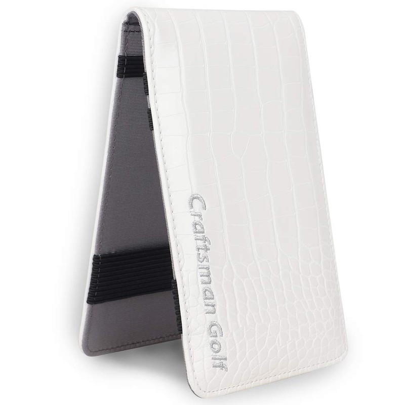 CRAFTSMAN GOLF Crocodile Pattern Golf Scorecard Holder and Yardage Book