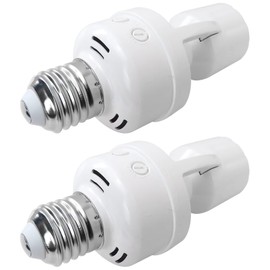 2-Pack Motion Activated Light Bulb Socket, Light Holder Adapter Automatic Light Control for Indoor Room, Move Control Auto On/Off Motion Activated Light Socket,KOGUNXU New Replacement