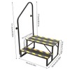 YIYIBYUS 3 Step RV Stairs with Handrail Ladder Hot Tub