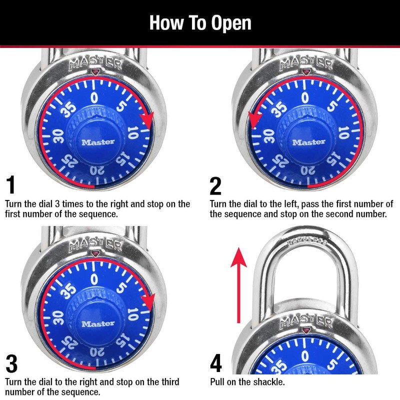 Master Lock Combination Lock for Gym Lockers – Master Lock
