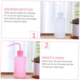 ULTECHNOVO 12piezas Botellas De Lavado Impermeables Para Pestañas Botellas De Squeeze Para Limpieza De Extensiones De Pestañas y Cejas Herramientas De Limpieza Prácticas