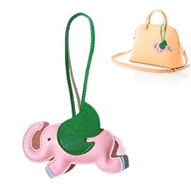 LQIOACU Leather Elephant Baby Bag Pendant Bag Charms Bag Pendant Bag Pendant Bag Charm Women's Pendant Leather (Pink), multicoloured, M