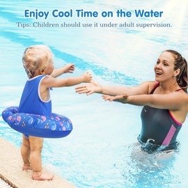 HeySplash Toddler Swim Vest for Age 3-6, Swim Trainer Vests with Adjustable Strap for Boys Girls 29-55lbs, Children Swimsuit, Floating Tubes, Beginner Learn to Swim Pool Floaties, Blue Whale