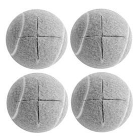 Precut Tennis Balls for Walkers, 4PCS 2.6 Inch Heavy Duty Chair Leg Floor Protectors, Mute Non Slip Furniture Pads for Chairs, Desks Furniture Pads Floor Protectors for Walker Tennis Balls
