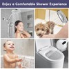 HOWUWEY Modern Dual Shower Head with Handheld Spray, 7.5" Rainfall