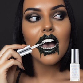 BOBISUKA White Tooth Paint, Instant Bright White Vampiric Tooth Costume - No Streak, Safe, Long Last Tooth Makeup FX Paint, Perfect for Cosplay, Halloween Makeup, Theater, and Special Effects (5 ml)