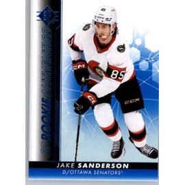 2022-23 Upper Deck SP Blue Parallel Hockey #104 Jake Sanderson Rookie Card RC Hockey Card Ottawa