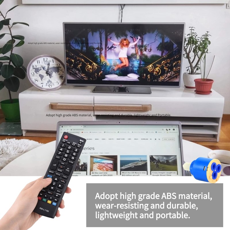 TV Remote Control, Replacement Portable Television Controller, Universal Remote Controller