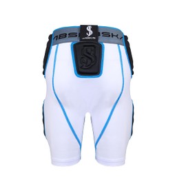 JABSKAN Youth Premium 5-pad Football Bull Rush Girdle for Ultimate Protection and Performance – Durable, Lightweight & Comfortable. (White, YM)