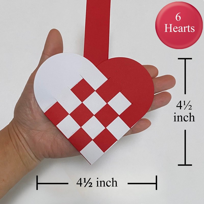 6 Already-Made Danish Heart Baskets. Handmade and Ready for Decorating