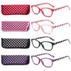EYEGUARD Polka Dots Fashion Ladies Reading Glasses 4 Pairs Spring