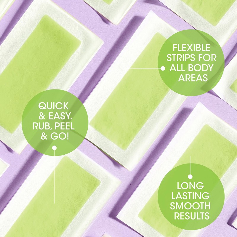 Nad's Hair Removal Body Wax Strips for Normal Skin, Body