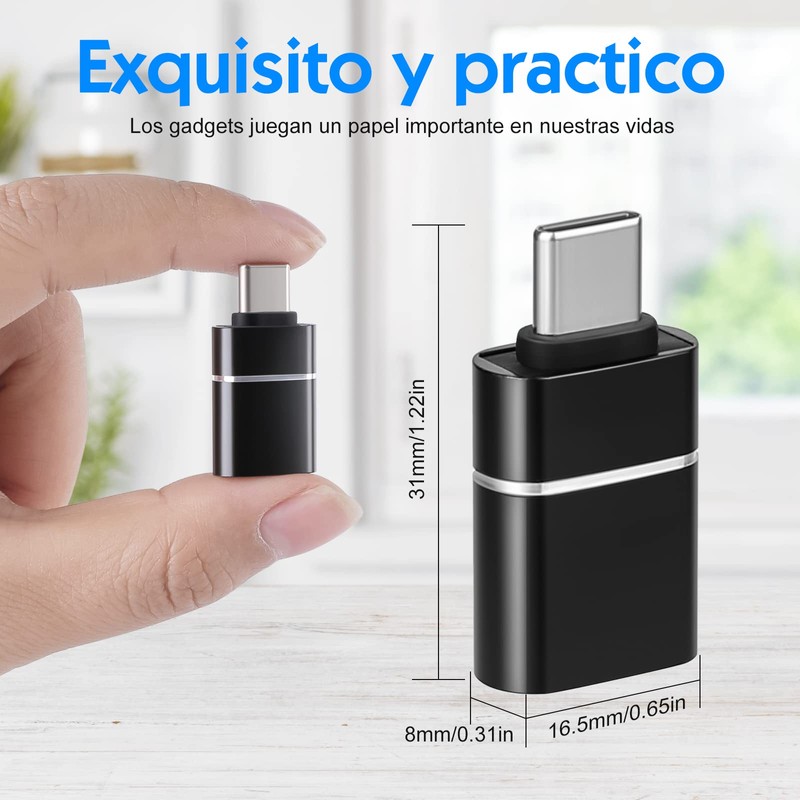 HEEDU Adaptador USB C a USB 3.0, Adaptador USB C(2