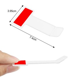 Devenirriche 4 Pcs Windshield Ticket Holder, Parking Ticket Holder Car Windscreen Permit Ticket Transparent Parking Ticket Clip for Car, Van and Caravan Windscreen