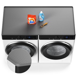 Washer Dryer Countertop Protect Mat, Washer and Dryer Covers for the Top 54" x 27.5" Silicone Washer Dryer Top Cover Protector Mat, Non-slid Waterproof for Laundry Room Organization and Storage