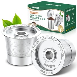 2 Pack Reusable K Cups Coffee Pods for Keurig 1.0: Stainless Steel Refillable K Cup - Reusable Coffee Filter for Keurig 1.0 Coffee Maker, Permanent, Eco-Friendly, Innovative Design