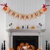 3 Pieces Happy Fall Thankful Burlap Banner Thanksgiving Fall Harvest