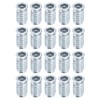 sourcing map 30Pcs Threaded Inserts, M10-1.5x30 Zinc Plated Carbon Steel