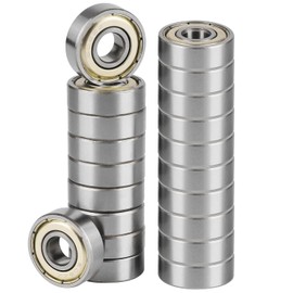 IMAGINE 20pcs 608zz Bearings Set Deep Groove Ball Bearings Made of Bearing Steel for Skateboards Rollers 3D Printers etc