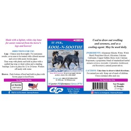 SU-PER Kool-N-Soothe Horse Poultice - Helps Draw Out Swelling & Soreness - Natural Herbal Liniment & Cooling Agent - 12 Pounds