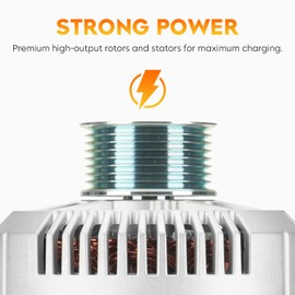 Alternator for Ford E-150 E-250 Econoline Expedition 1997-2001, E-350 Econoline 1997-1998, F150 1997-2002, F250 1997-1999, 321-1772, 334-2274