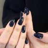 COSMOO 15ml Deep Blue Quick Dry Nail Polish, Black Blue