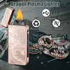 RSBYE Electric Lighters - Plasma Dragon, USB Rechargeable, Windproof Flame,