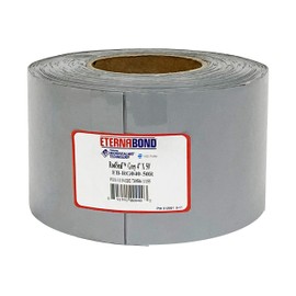 EternaBond RoofSeal Gray 4" x50' MicroSealant UV Stable RV Roof Seal Repair Tape | 35 mil Total Thickness - EB-RG040-50R - One-Step Durable, Waterproof and Airtight Sealant
