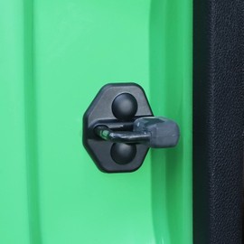 Voodonala Matte Black Orginal Car Size Door Lock Antirust Protector Cover for Ford Mustang 2009-2013, ABS Exterior Accessories, 2pcs/Set