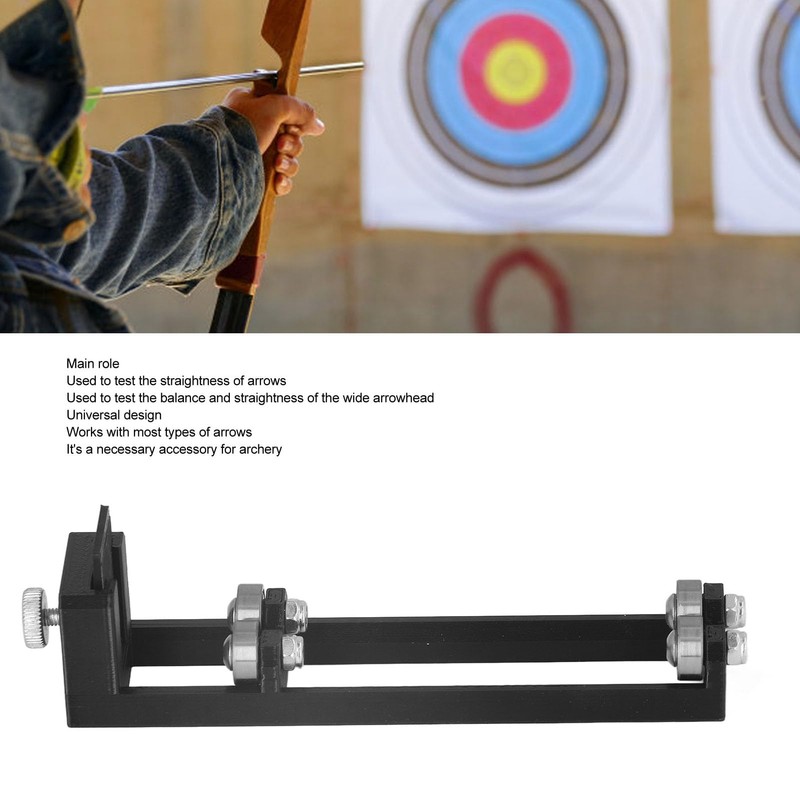 Archery Arrow Spinner Tester, Straightness Tester Inspector Carbon Arrow Shaft